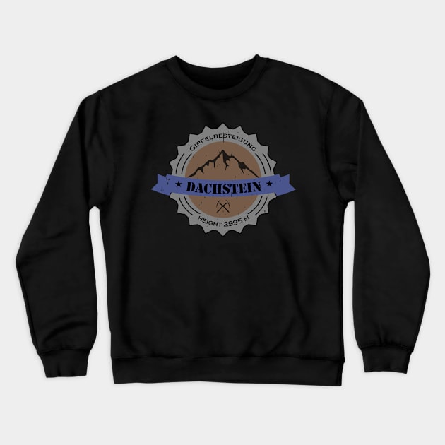 Gipfelbesteigung Dachstein Height 2995 m Crewneck Sweatshirt by JG0815Designs